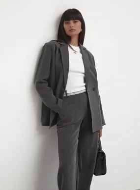 Dark Grey Tailored Blazer – Mihalia 